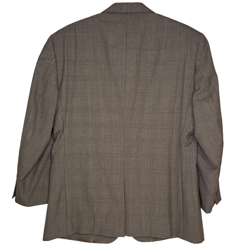 Jos A‎ Bank Blazer Mens 44S Gray Wool Glen Plaid 2 Button Sport Coat Jacket - Picture 4 of 11